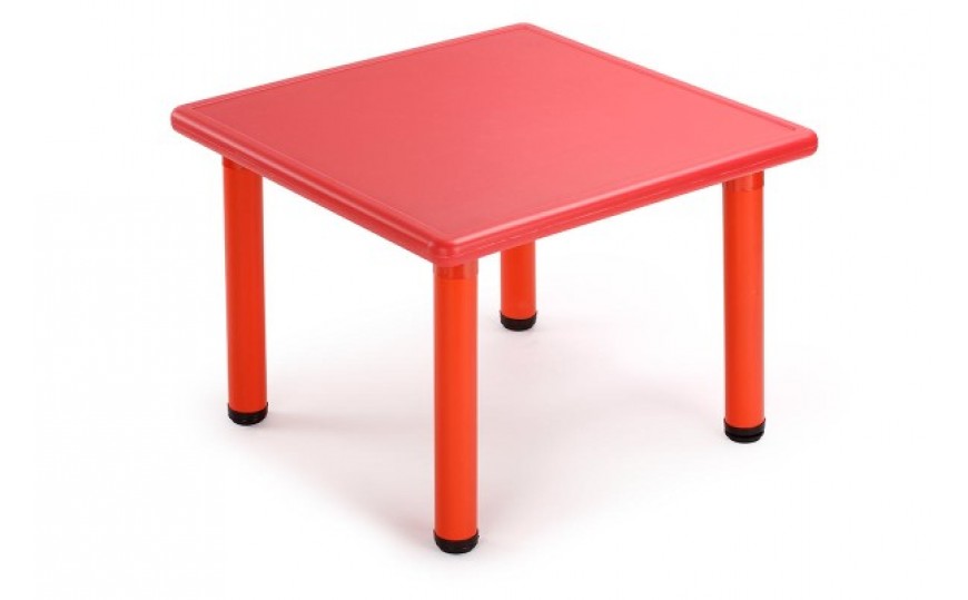Square Activity Kids Plastic Table-Red